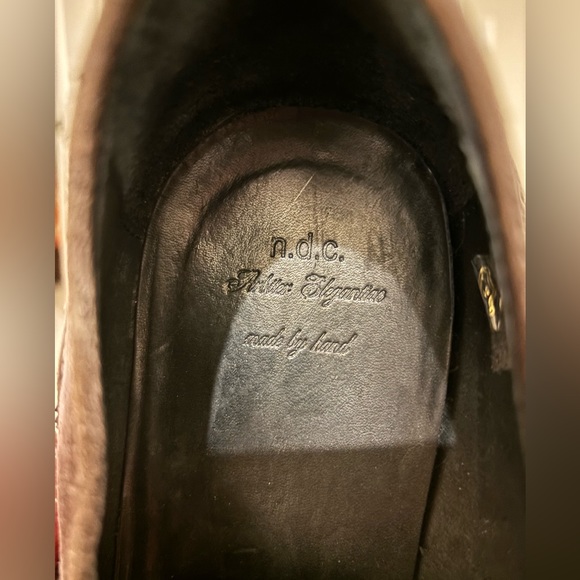 NDC Made by Hand Loafer Shoes Men's 42 / 9 Wingtip Grey Suede Dress Shoe - Picture 2 of 6